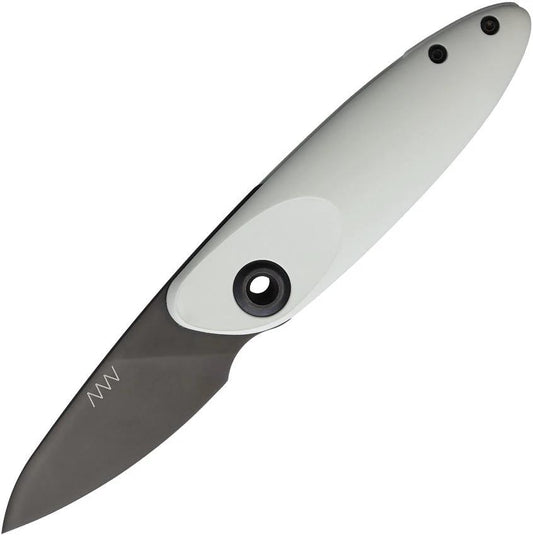 Acta Non Verba Knives Z070 Slip Joint Knife Sleipner Blade Mint White GRN Handle For EDC Enthusiasts by Acta Non Verba Knives