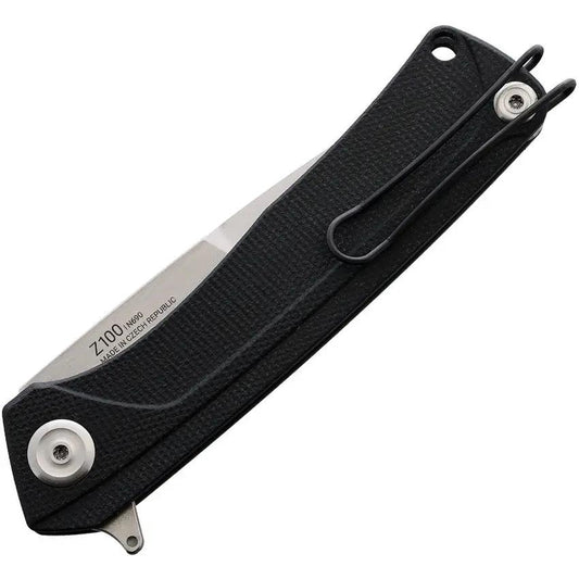 Acta Non Verba Z100 Linerlock Knife 3.5in N690 Blade Black G10 Handle EDC Everyday Carry Enthusiasts by Acta Non Verba Knives