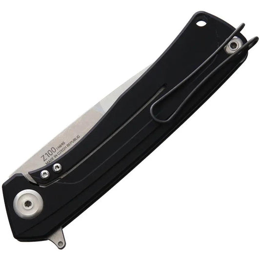 Acta Non Verba Knives Z100 Framelock ANVZ100-009 5 Inch Closed N690 Stonewashed Blade G10 Backspacer EDC Knife by Acta Non Verba Knives