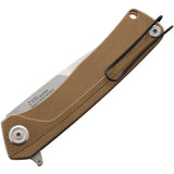 Acta Non Verba Knives Z100 Linerlock Knife With Sleipner Steel Blade Coyote G10 Handle 4.75in Closed For EDC Enthusiasts by Acta Non Verba Knives