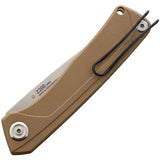 Acta Non Verba Z200 Linerlock Knife Desert Tan G10 N690 Blade For EDC Enthusiasts by Acta Non Verba Knives