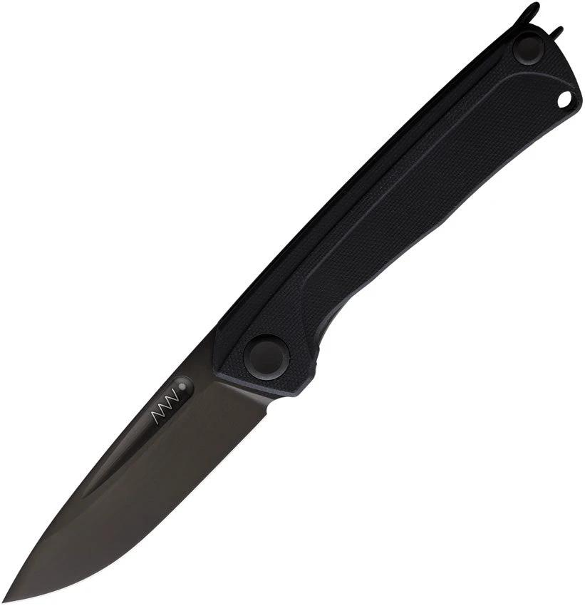 Acta Non Verba Z200 Liner Lock Knife Black DLC Sleipner Steel 3.75 Inch Blade G10 Handle EDC Ready by Acta Non Verba Knives