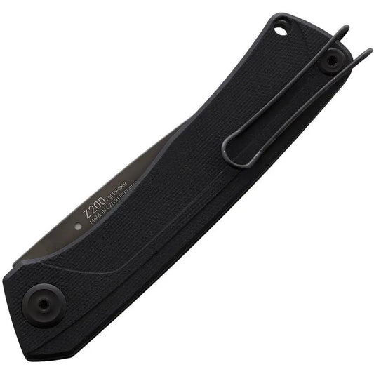 Acta Non Verba Z200 Liner Lock Knife Black DLC Sleipner Steel 3.75 Inch Blade G10 Handle EDC Ready by Acta Non Verba Knives
