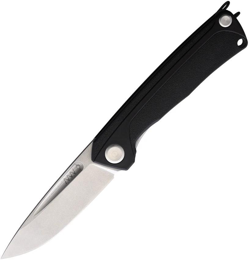 Acta Non Verba Z200 Linerlock Knife With GRN Black Handle And Satin Sleipner Tool Steel Blade For EDC Enthusiasts by Acta Non Verba Knives