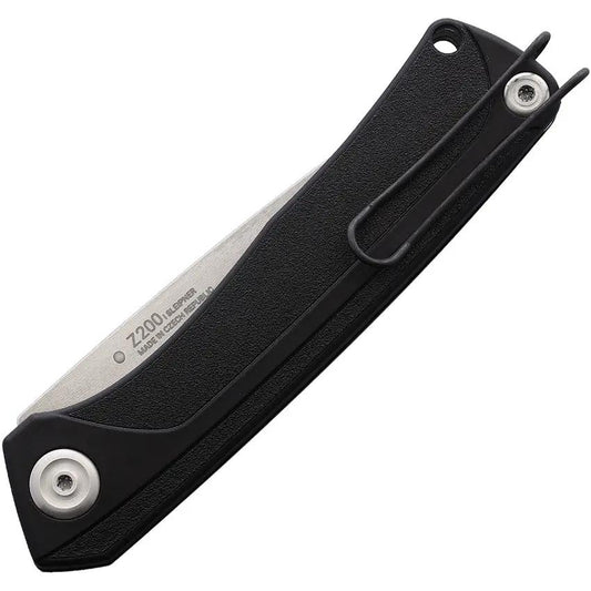 Acta Non Verba Z200 Linerlock Knife With GRN Black Handle And Satin Sleipner Tool Steel Blade For EDC Enthusiasts by Acta Non Verba Knives