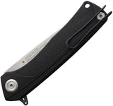 Acta Non Verba Z200 Plus Linerlock Knife Sleipner Steel Spear Point Blade Black GRN Handle Extended Tang EDC Ready by Acta Non Verba Knives