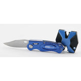 AccuSharp SharpNEasy Combo Knife With Two Step Sharpener Carbide Ceramic Rod Blue Glass Breaker For Everyday Carry by AccuSharp