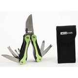AccuSharp Gardener's Multi Tool 6.5in With Green Aluminum Handles All In One Pruner Screwdrivers Saw Ruler Pouch by AccuSharp