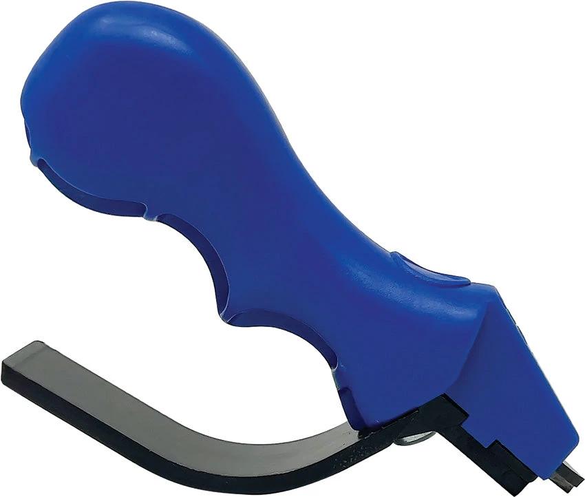 AccuSharp Knife And Scissors Sharpener 1001C Blue ABS Handle Diamond Carbide Sharpener For Knives And Scissors by AccuSharp