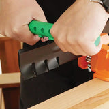 AccuSharp Axe And Tool Sharpener 1003C Green ABS Handle Sharpens Both Sides In A Few Strokes For DIYers by AccuSharp