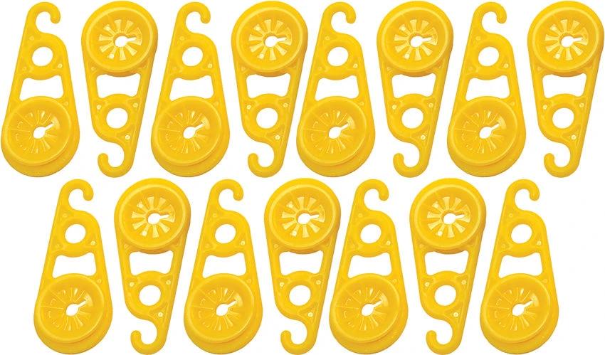 AccuSharp Super Snaps 15 Pack Reusable Tarp Grommets ABS Construction Yellow Clamshell Packed by AccuSharp
