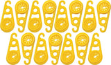 AccuSharp Super Snaps 15 Pack Reusable Tarp Grommets ABS Construction Yellow Clamshell Packed by AccuSharp