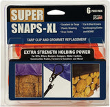 AccuSharp Super Snaps XL 6 Pack 1008C Heavy Duty Trap Clips And Grommets Replacement For Tarps Sheeting And Covers by AccuSharp