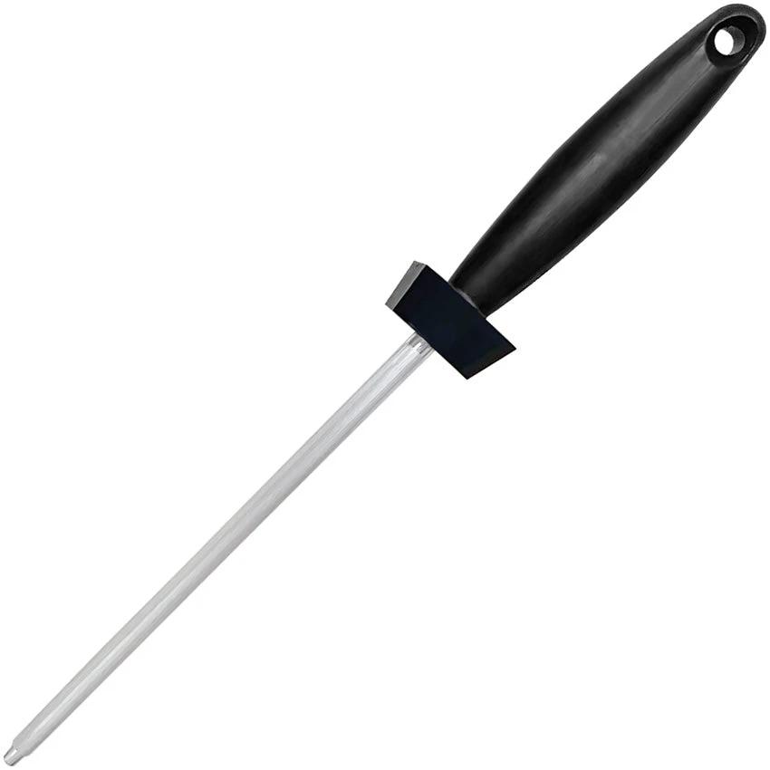 AccuSharp 15 Degree Steel Sharpener 126C For 15 And 21 Degree Knives With Black Ergonomic Handle by AccuSharp