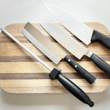 AccuSharp 15 Degree Knife Sharpener With Black Ergonomic Handle Sharpens Straight Edge Knives For Home Cooks And Chefs by AccuSharp