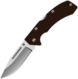 AccuSharp Lockback Knife Black 711C 4.5 Inch Closed 3.25 Inch Satin Stainless Blade G10 Handle Pocket Clip Lanyard Hole by AccuSharp