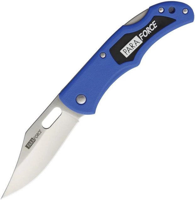 AccuSharp ParaForce Lockback 801C Folding Knife 4in Closed 3in Satin Clip Point Blade Synthetic Handle Assorted Colors by AccuSharp