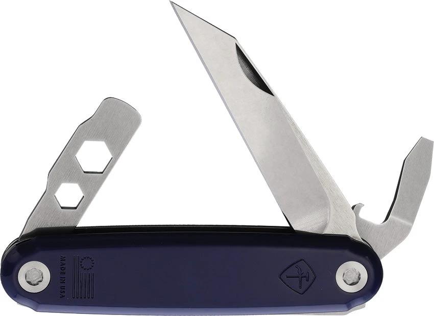American Service Knife The Iron Sides Folder Seax ASK-004 BL by American Service Knife