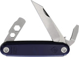 American Service Knife The Iron Sides Folder Seax ASK-004 BL by American Service Knife