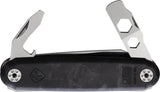 American Service Knife The Iron Sides Seax Folder ASK 004 CF Carbon Fiber Handle Steel Blade Bottle Opener For EDC by American Service Knife