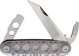 American Service Knife The Iron Sides Folder Seax Clr ASK-004 CLR by American Service Knife
