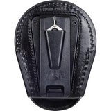 ASP Open Top Handcuff Case 56139 Durable Black Basketweave Leather For Security Pros Fast Access by ASP