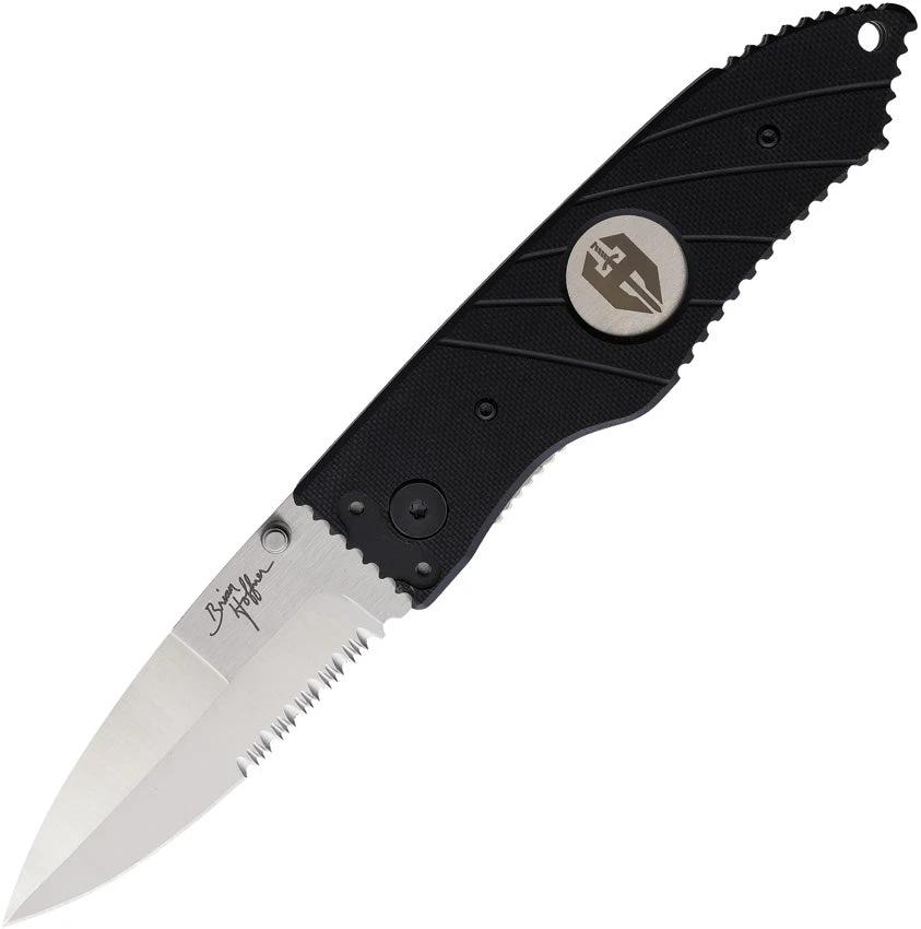 Hoffner Knives Small Snap Linerlock Black FK-S2CSS-FB by Hoffner Knives