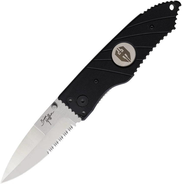 Hoffner Knives Small Snap Linerlock Black FK-S2CSS-FB by Hoffner Knives