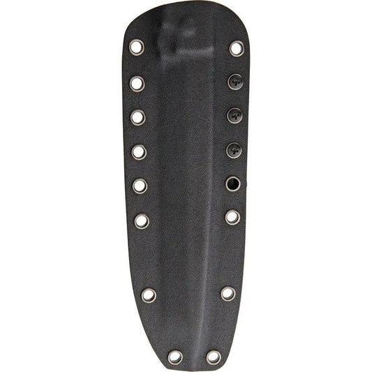 Hoffner Knives Beast Black BE-T7SBK-FB - 7in Black Finish 440C Drop Point Blade, Full Tang, Grippy G-10 Handles by Hoffner Knives