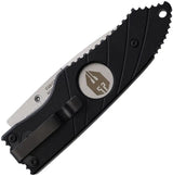 Hoffner Knives Snap Linerlock - Black G10 Handle With 3.5 Inch Satin VG-10 Blade Partially Serrated by Hoffner Knives