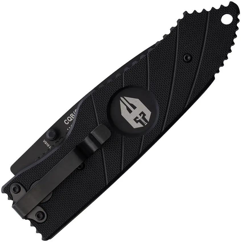 Hoffner Knives Snap Linerlock Double Black - VG-10 Stainless Blade, Black G10 Handle And Pocket Clip by Hoffner Knives
