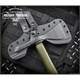 American Tomahawk Model 1 OD Green Hickory 14 Inch Tomahawk For Outdoors Survivalists 1060HC Steel Head by American Tomahawk