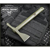 American Tomahawk Model 1 OD Green Hickory 14 Inch Tomahawk For Outdoors Survivalists 1060HC Steel Head by American Tomahawk