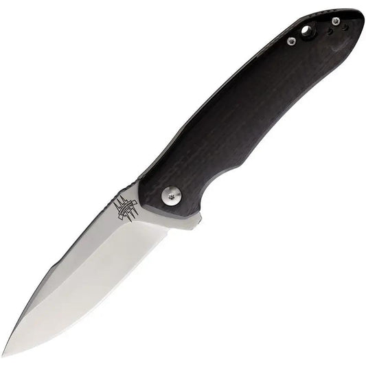 Attleboro Knives Berlin Strike Linerlock Knife With D2 Blade Carbon Fiber Handle For EDC Enthusiasts Waterproof Case by Attleboro Knives