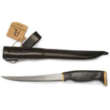 Arctic Legend Fillet Knife AL-030 Premium Satin Blade Black Birch Handle With Reindeer Horn Pommel For Anglers And Cooks by Arctic Legend