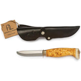 Arctic Legend Kids Knife Beginner Satin Blade Curly Birch by Arctic Legend