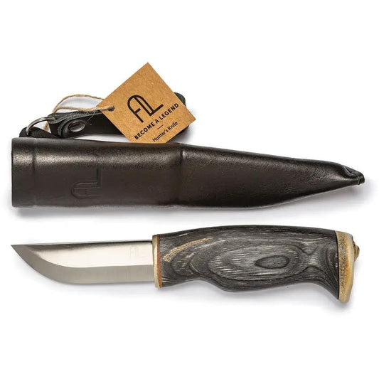 Arctic Legend Hunter Fixed Blade Knife Birch AL-965 Satin Stainless Durable Outdoor Survival Knife by Arctic Legend