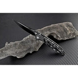 Artisan Hoverwing Framelock D2 EDC Knife 3.75in Blade Rugged Black 1801P-BK For Everyday Carry Outdoor by Artisan