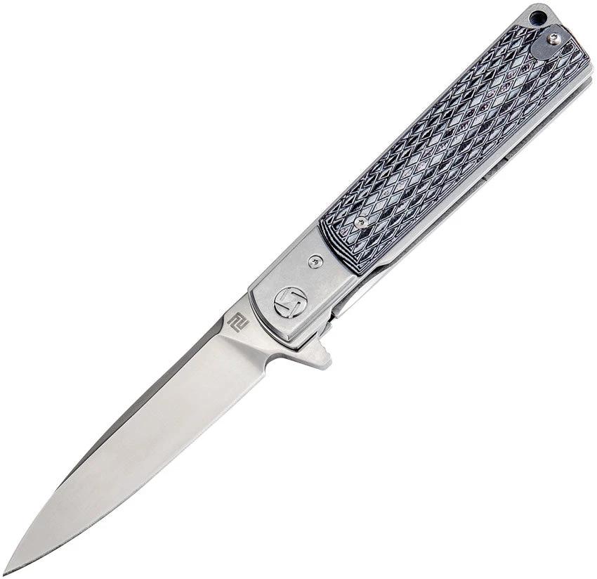 Artisan Classic Linerlock Black/White 1802P-BGC by Artisan