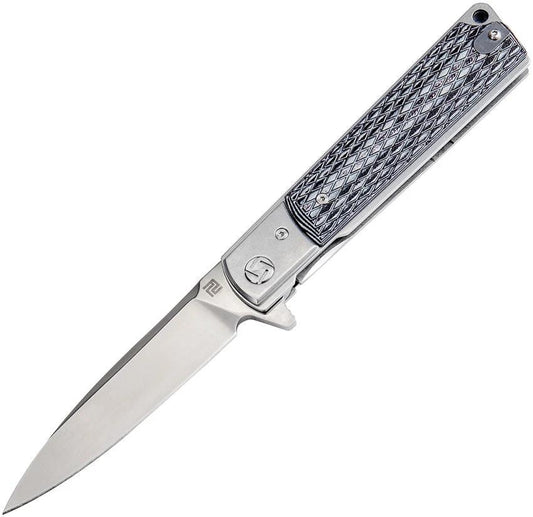 Artisan Classic Linerlock Black/White 1802P-BGC by Artisan