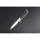 Artisan Classic Linerlock Knife 1802P-BKC EDC Ready 3.75 Inch Satin D2 Blade Black Handle by Artisan