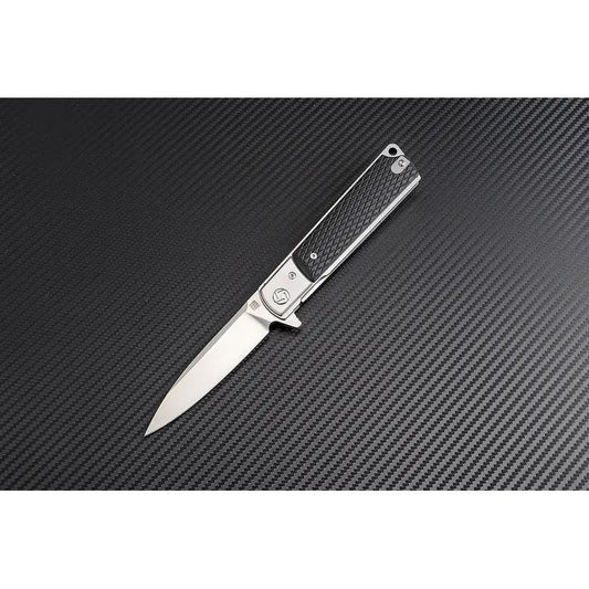 Artisan Classic Linerlock Knife 1802P-BKC EDC Ready 3.75 Inch Satin D2 Blade Black Handle by Artisan