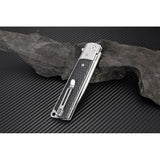 Artisan Classic Linerlock Knife 1802P-BKC EDC Ready 3.75 Inch Satin D2 Blade Black Handle by Artisan