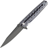 Artisan Virginia Linerlock D2 Blk/Wht 1807P-BBW by Artisan