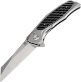 Artisan Megahawk Linerlock Gray CF D2 1809P-GCF by Artisan