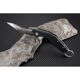 Artisan Cobra Linerlock Knife D2 Blade Textured Black G10 Handle EDC And Outdoor Ready For Everyday Carry Enthusiasts by Artisan