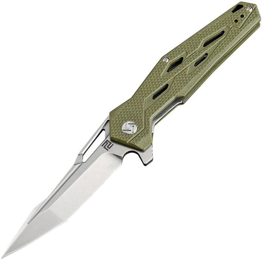 Artisan Bomardier Linerlock Green D2 1812P-SGN by Artisan