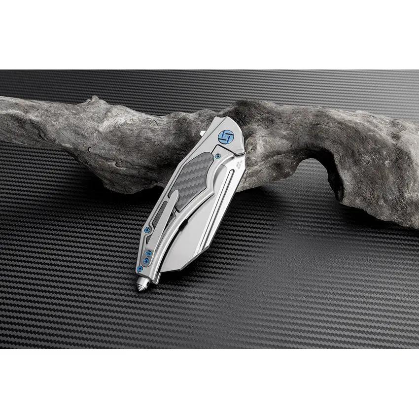 Premium Artisan Apache Nomad Framelock Knife Gry M39 3.5in Blade For EDC And Outdoor Enthusiasts by Artisan