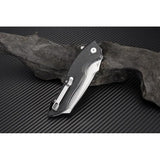 Artisan Eagle Linerlock Folding Knife Curved D2 Blade Black G10 Handle Compact EDC For Everyday Carry Enthusiasts by Artisan