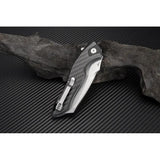 Artisan Eagle Linerlock CF D2 EDC Folding Knife For Outdoor Enthusiasts, Premium Lightweight Carbon Fiber Handle by Artisan